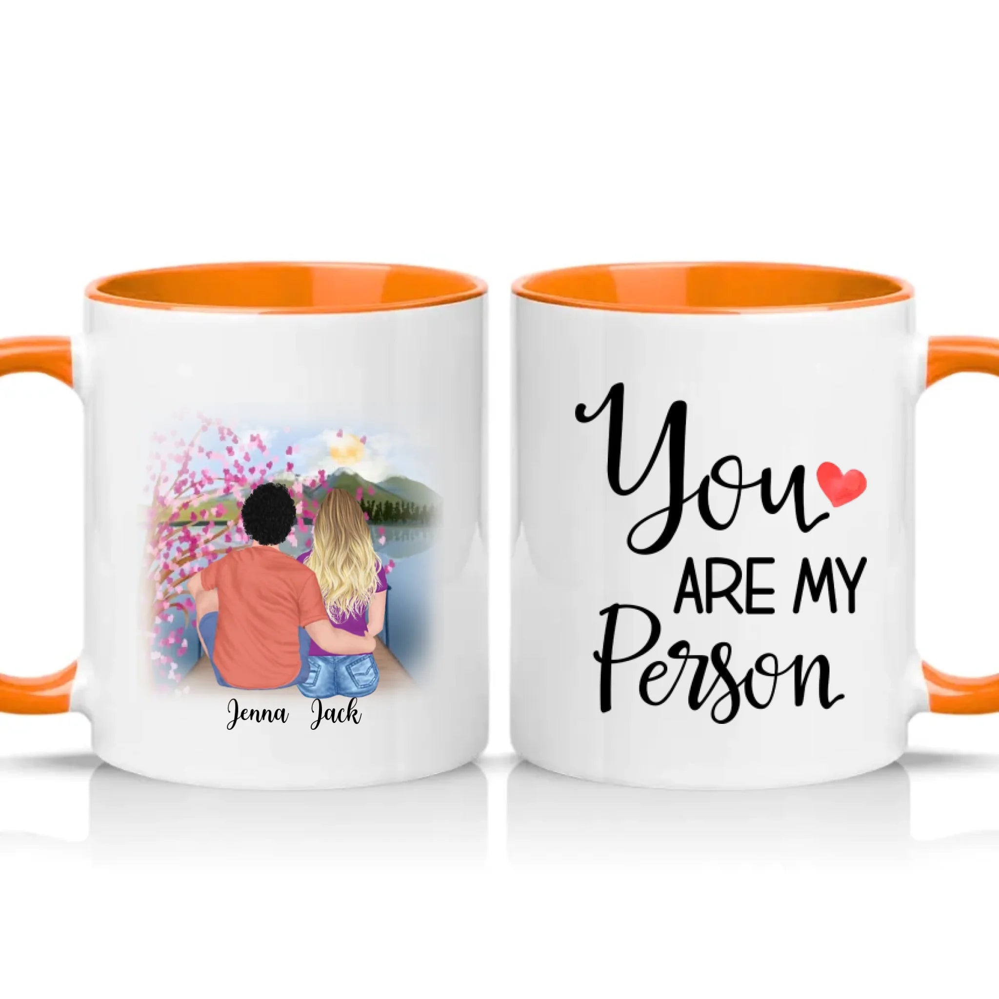 Two Tone 11oz Mug Orange