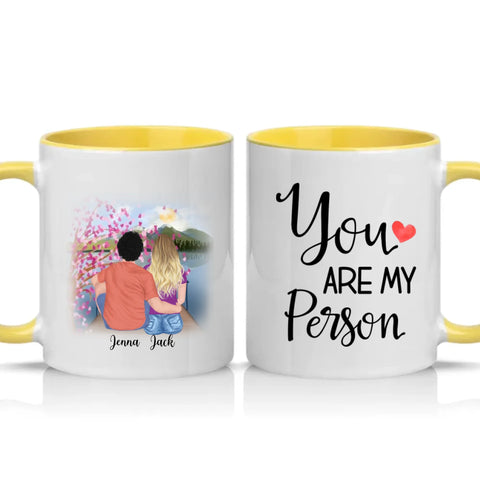 Two Tone 11oz Mug Yellow