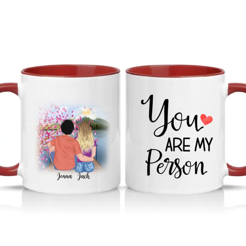 Two Tone 11oz Mug Burgundy