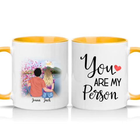 Two Tone 11oz Mug Golden Yellow
