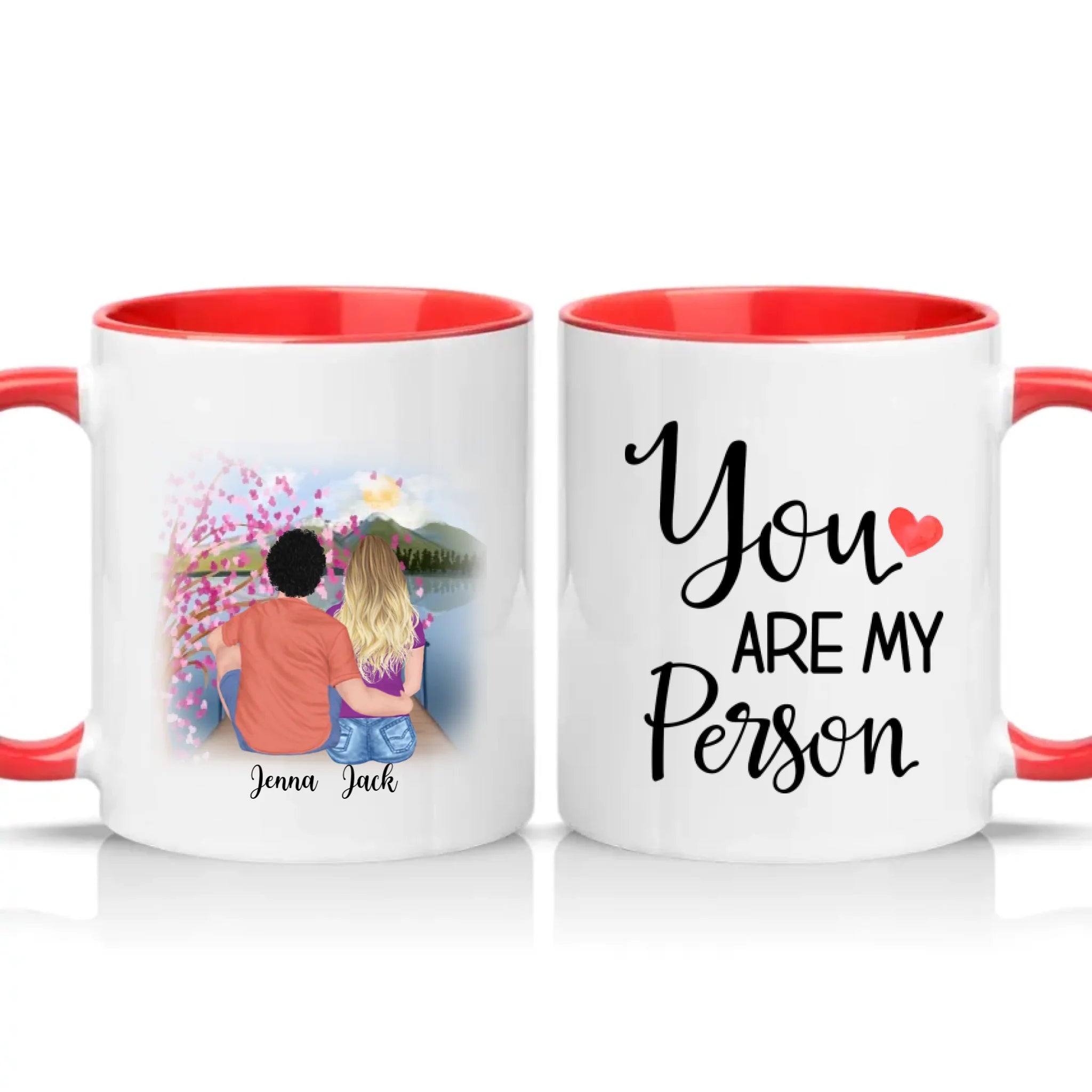 Two Tone 11oz Mug Red