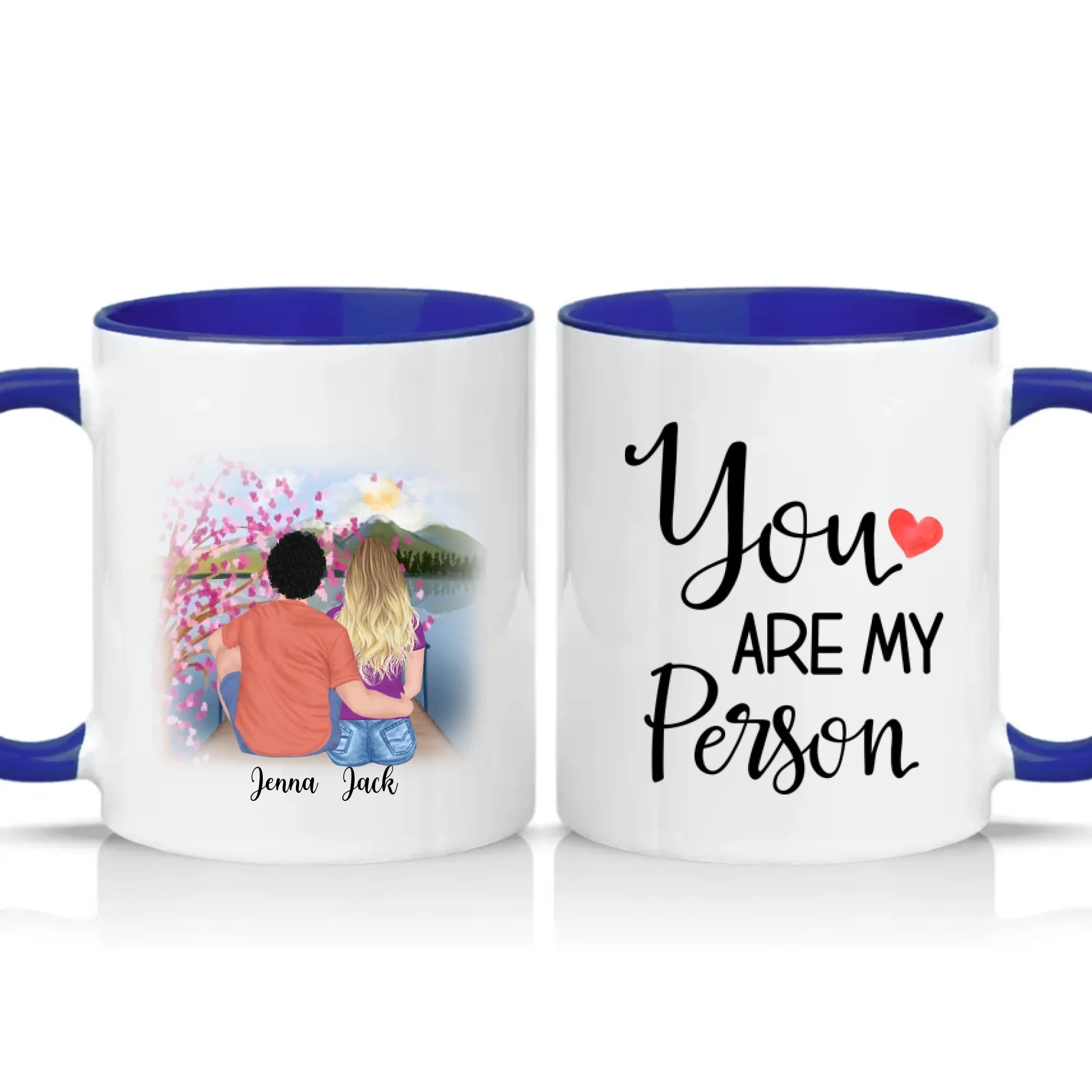 Two Tone 11oz Mug Dark Blue
