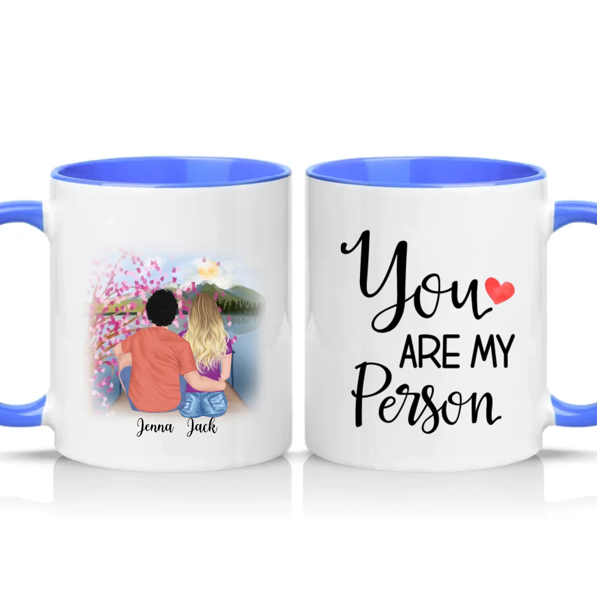 Two Tone 11oz Mug Medium Blue