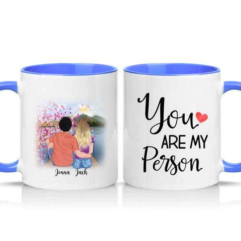 Two Tone 11oz Mug Medium Blue