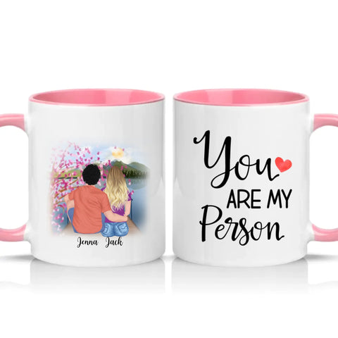 Two Tone 11oz Mug Pink