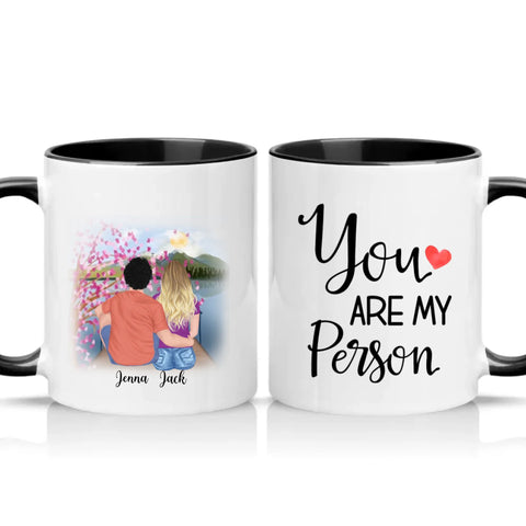 Two Tone 11oz Mug Black