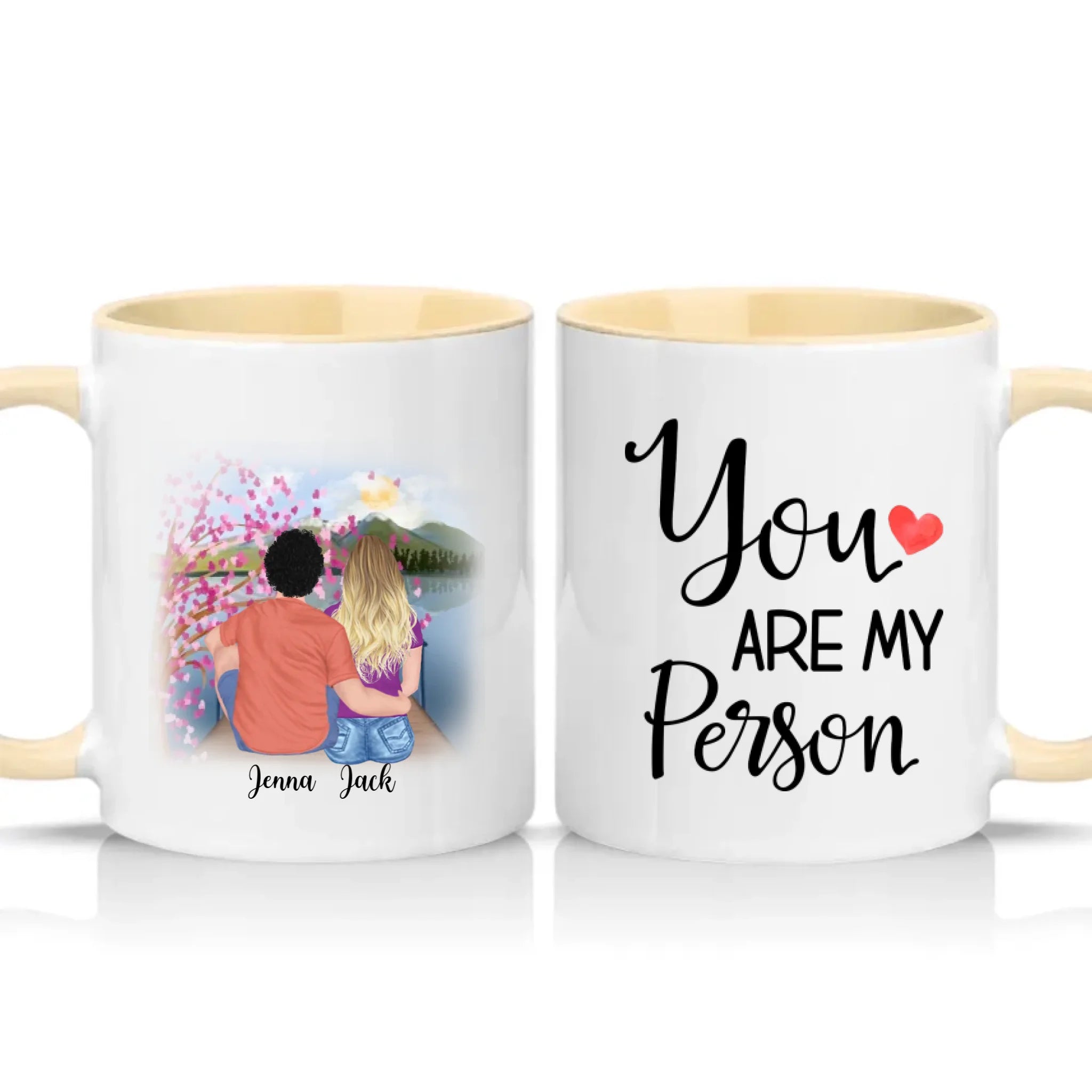 Two Tone 11oz Mug Cream