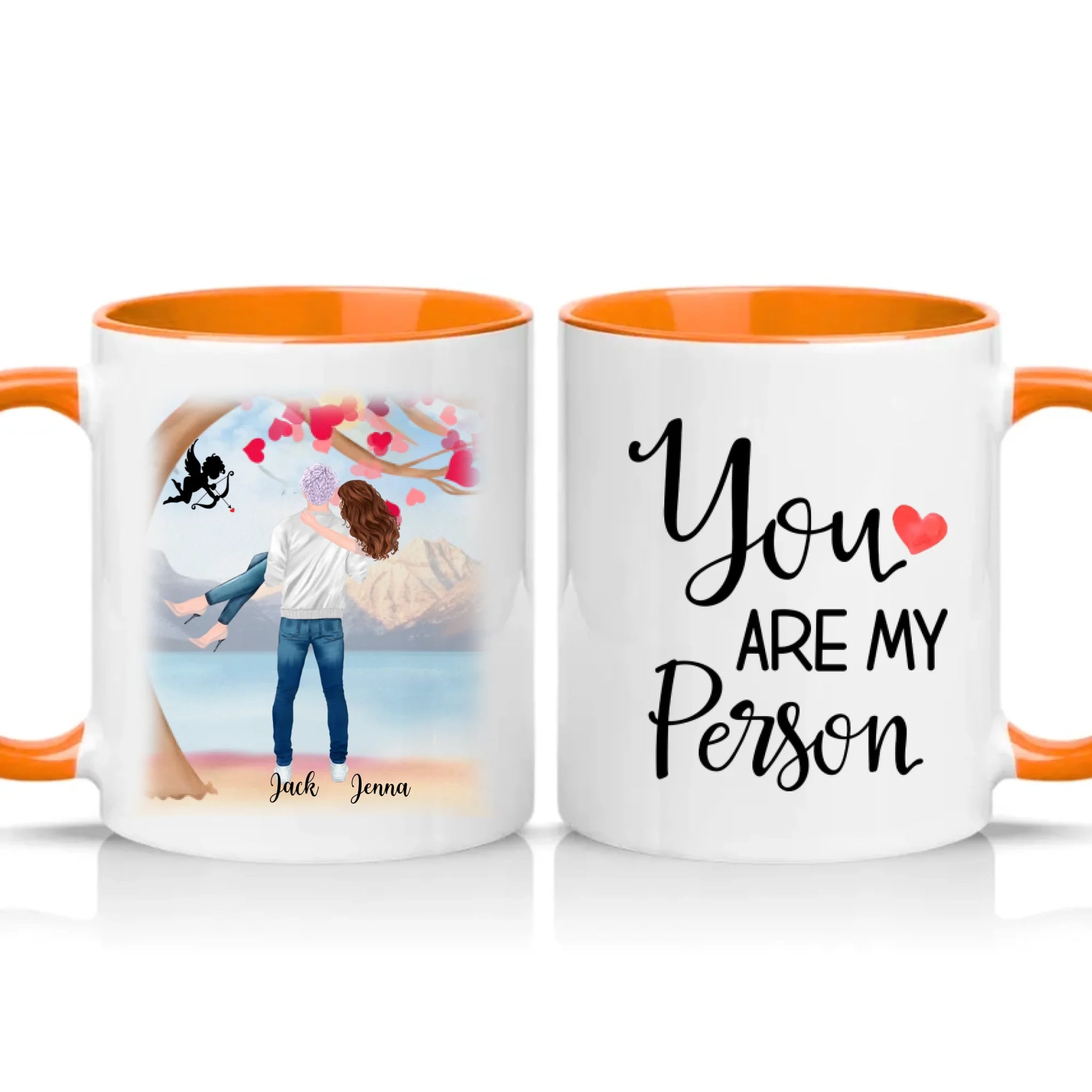 Two Tone 11oz Mug Orange
