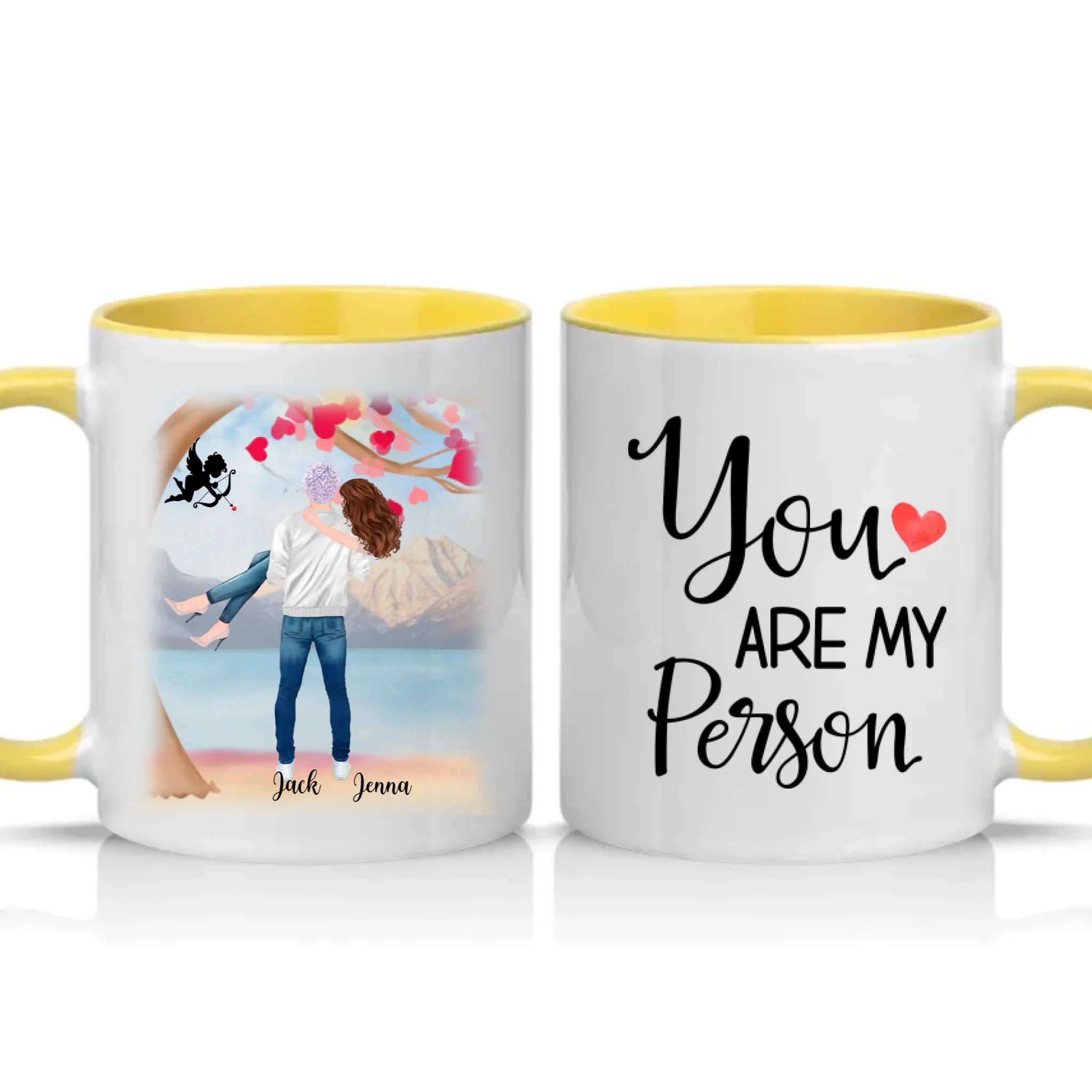 Two Tone 11oz Mug Yellow
