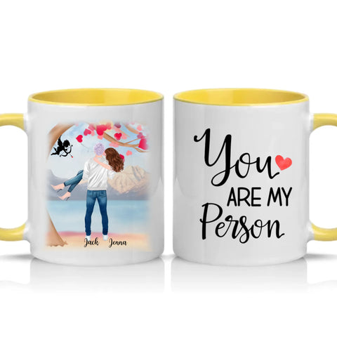 Two Tone 11oz Mug Yellow