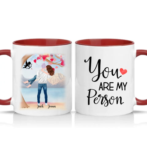 Two Tone 11oz Mug Burgundy