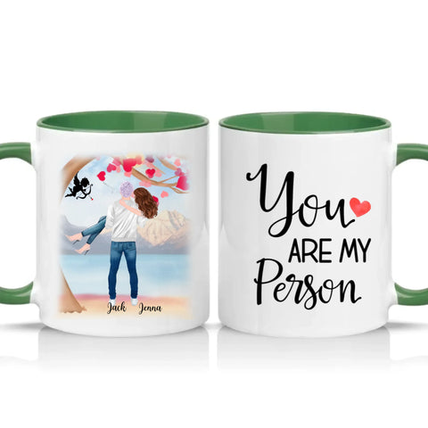 Two Tone 11oz Mug Racing Green