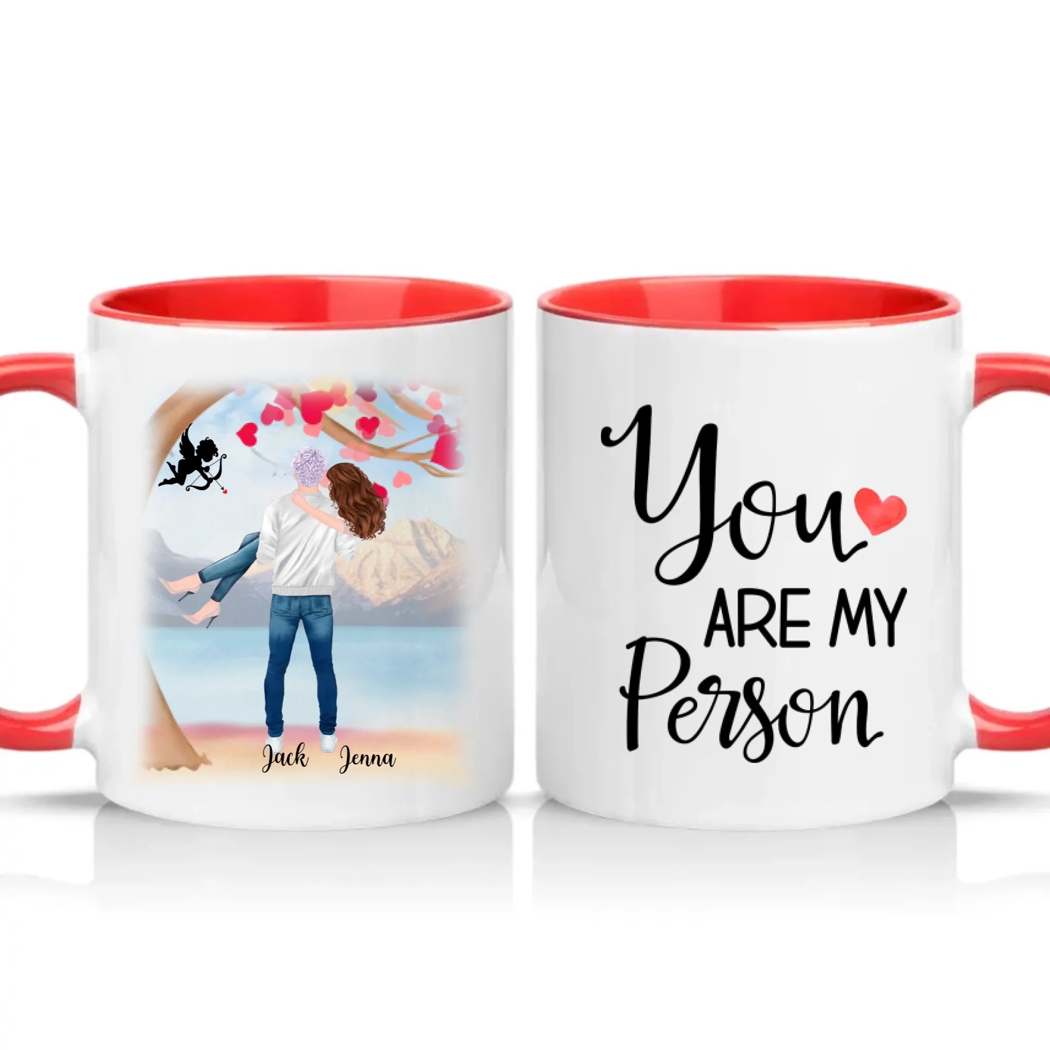 Two Tone 11oz Mug Red