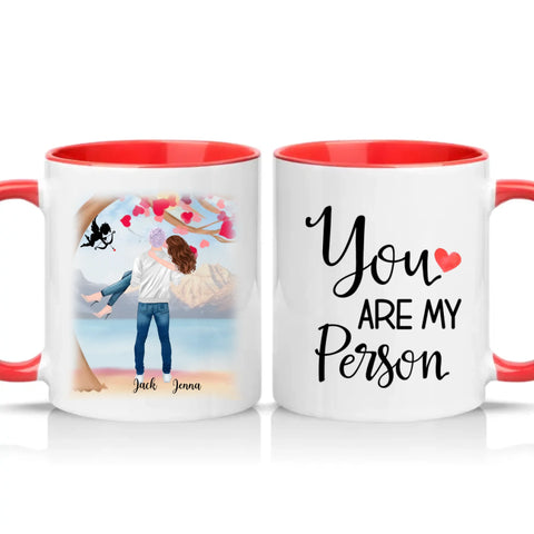 Two Tone 11oz Mug Red