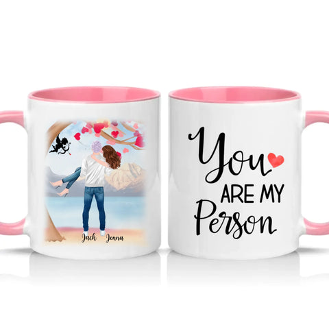 Two Tone 11oz Mug Pink
