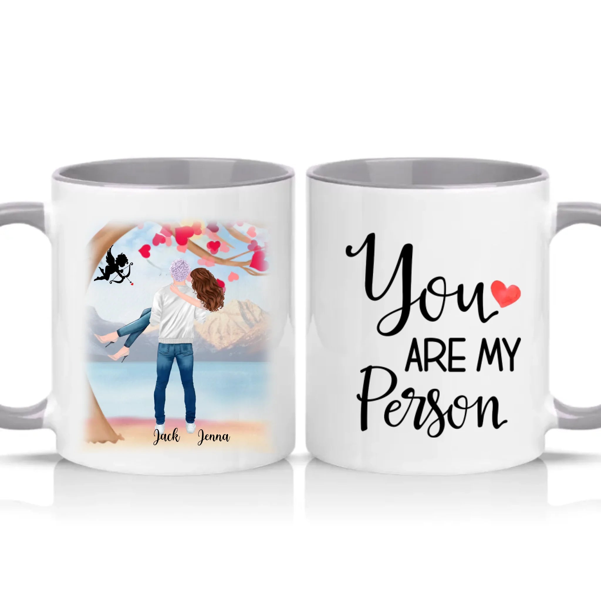 Two Tone 11oz Mug Grey