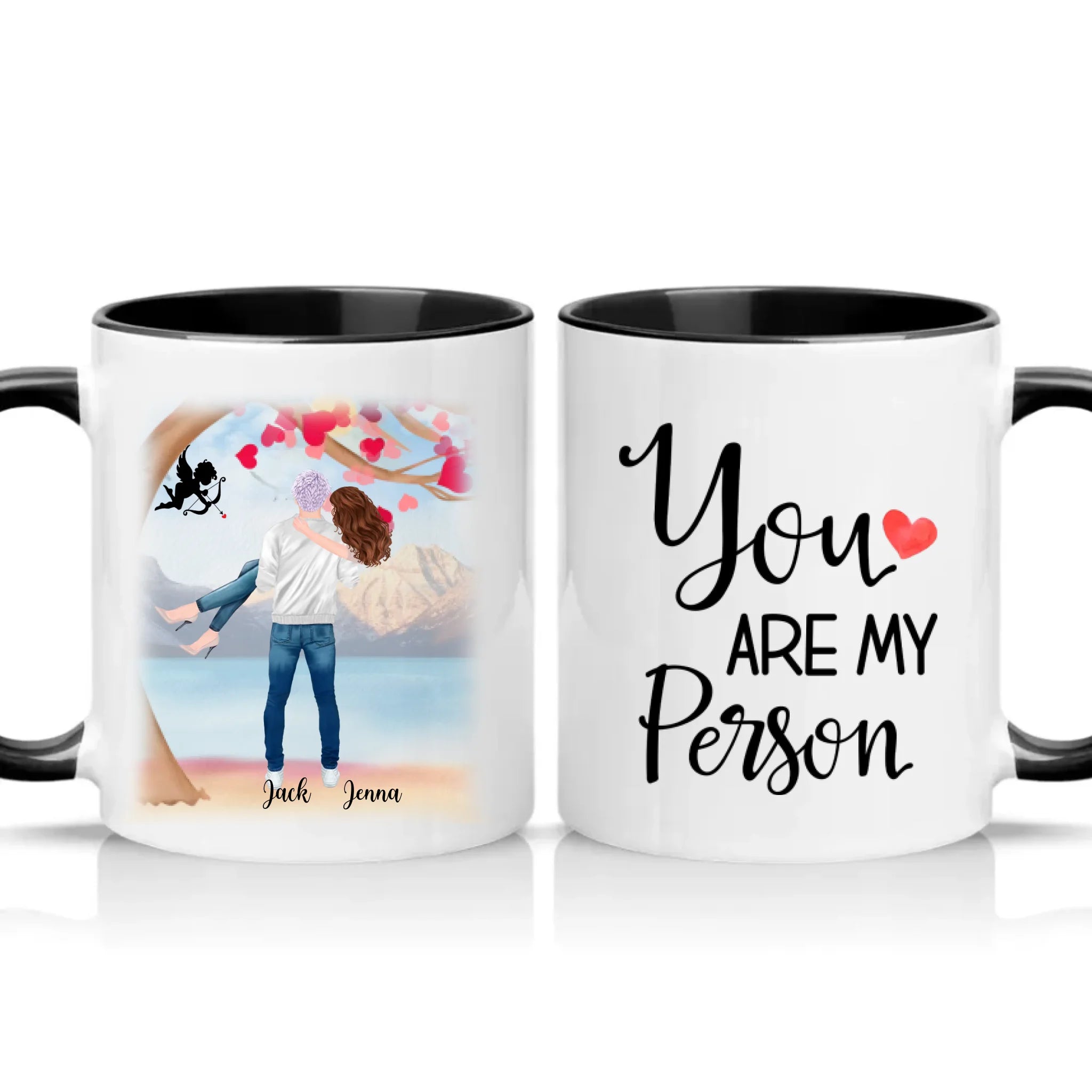 Two Tone 11oz Mug Black