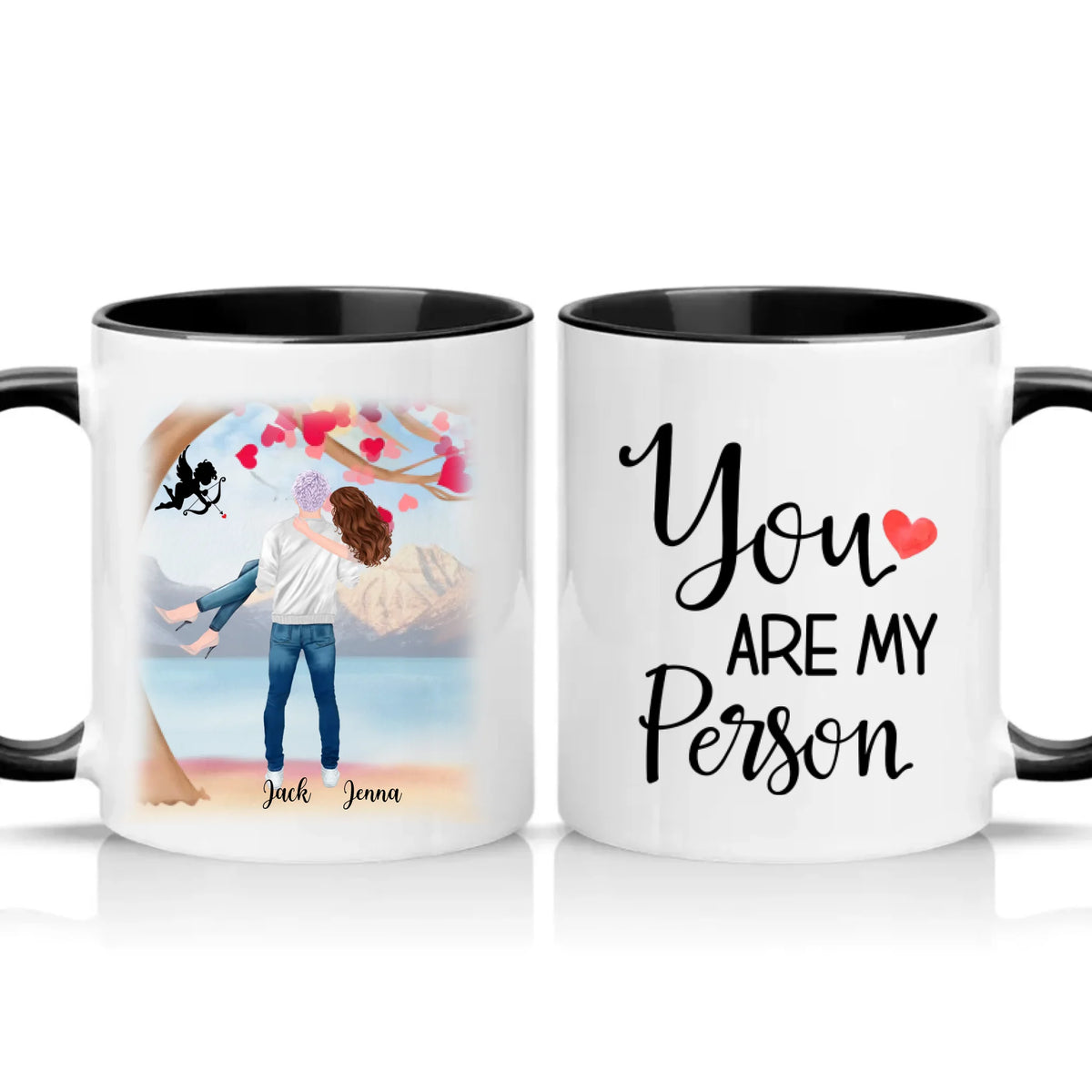 Two Tone 11oz Mug Black