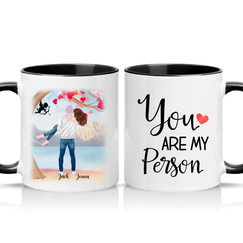 Two Tone 11oz Mug Black