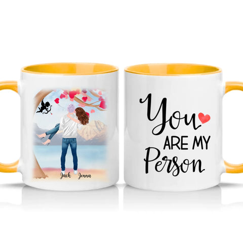 Two Tone 11oz Mug Golden Yellow