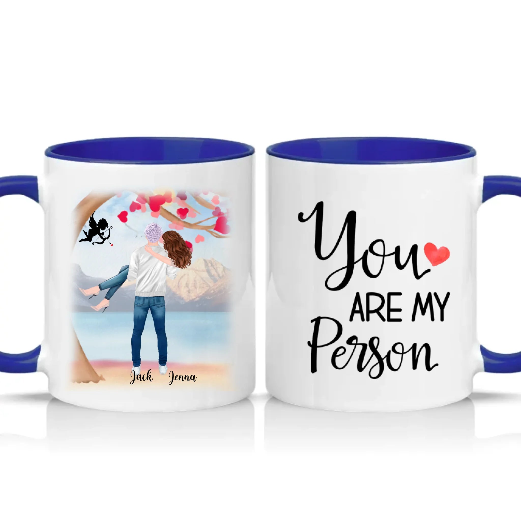 Two Tone 11oz Mug Dark Blue