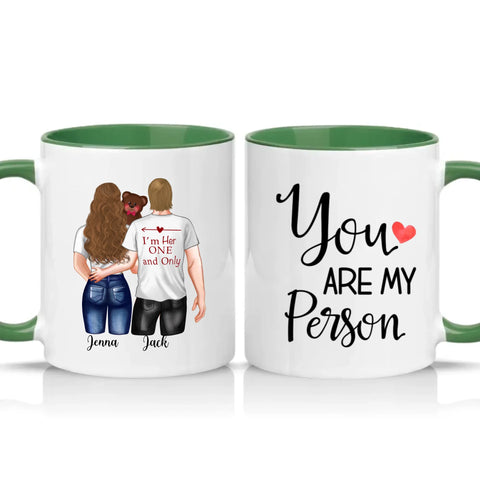 Two Tone 11oz Mug Racing Green