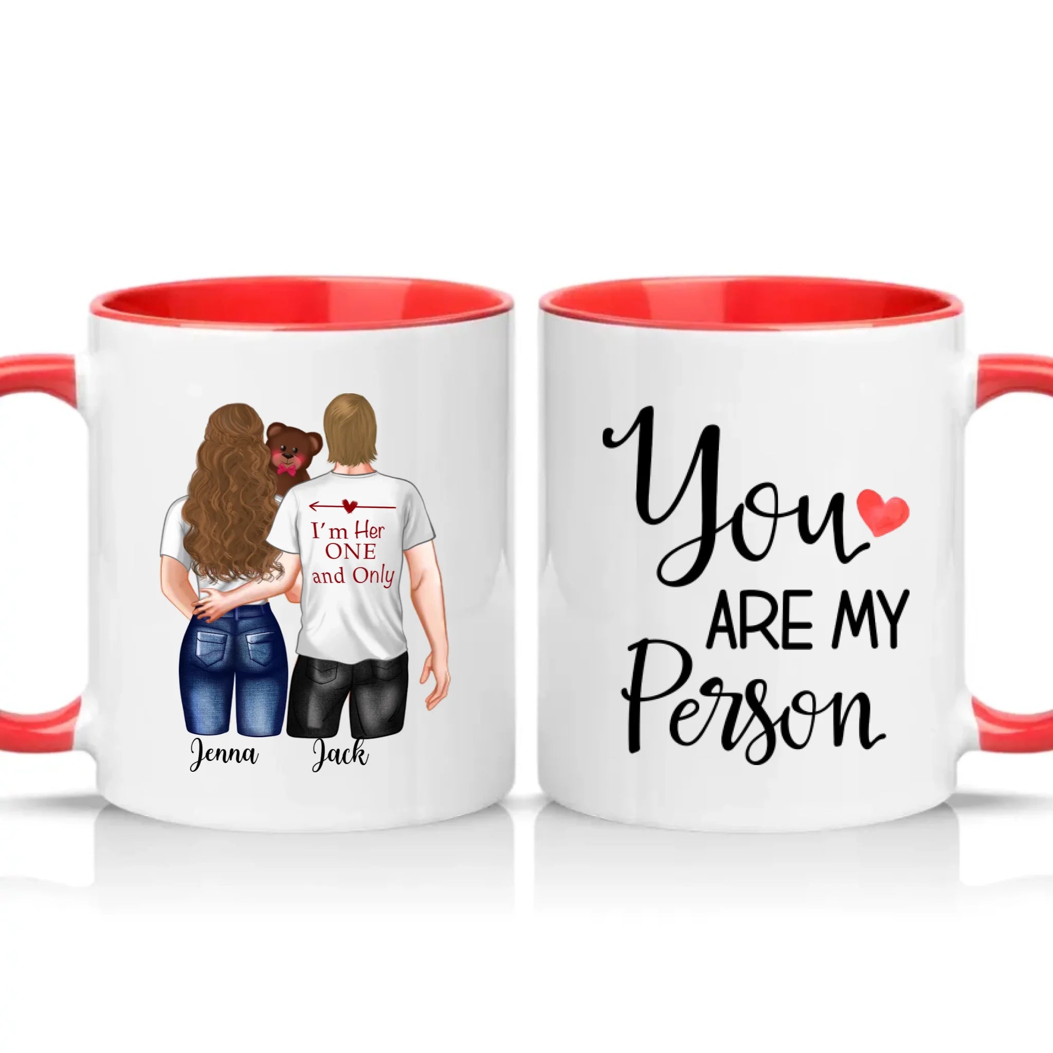 Two Tone 11oz Mug Red