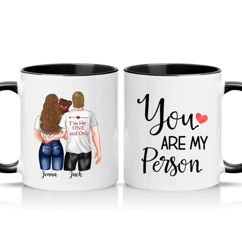 Two Tone 11oz Mug Black