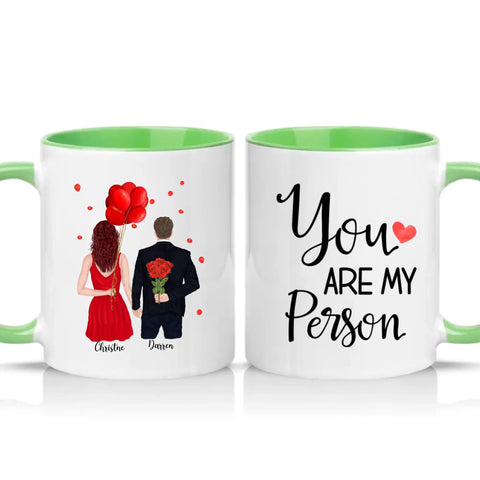 Two Tone 11oz Mug Green
