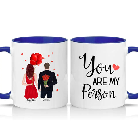 Two Tone 11oz Mug Dark Blue
