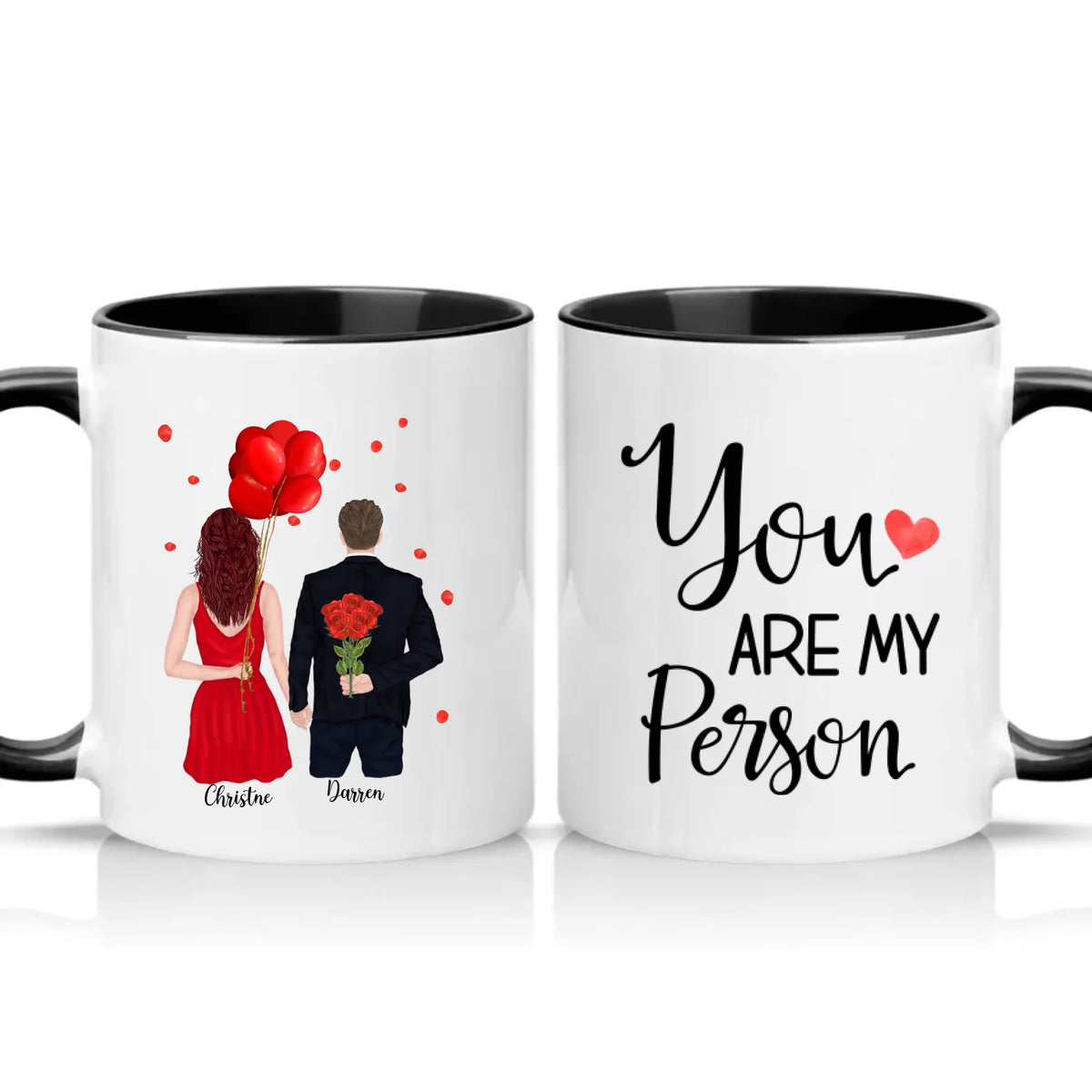 Two Tone 11oz Mug Black