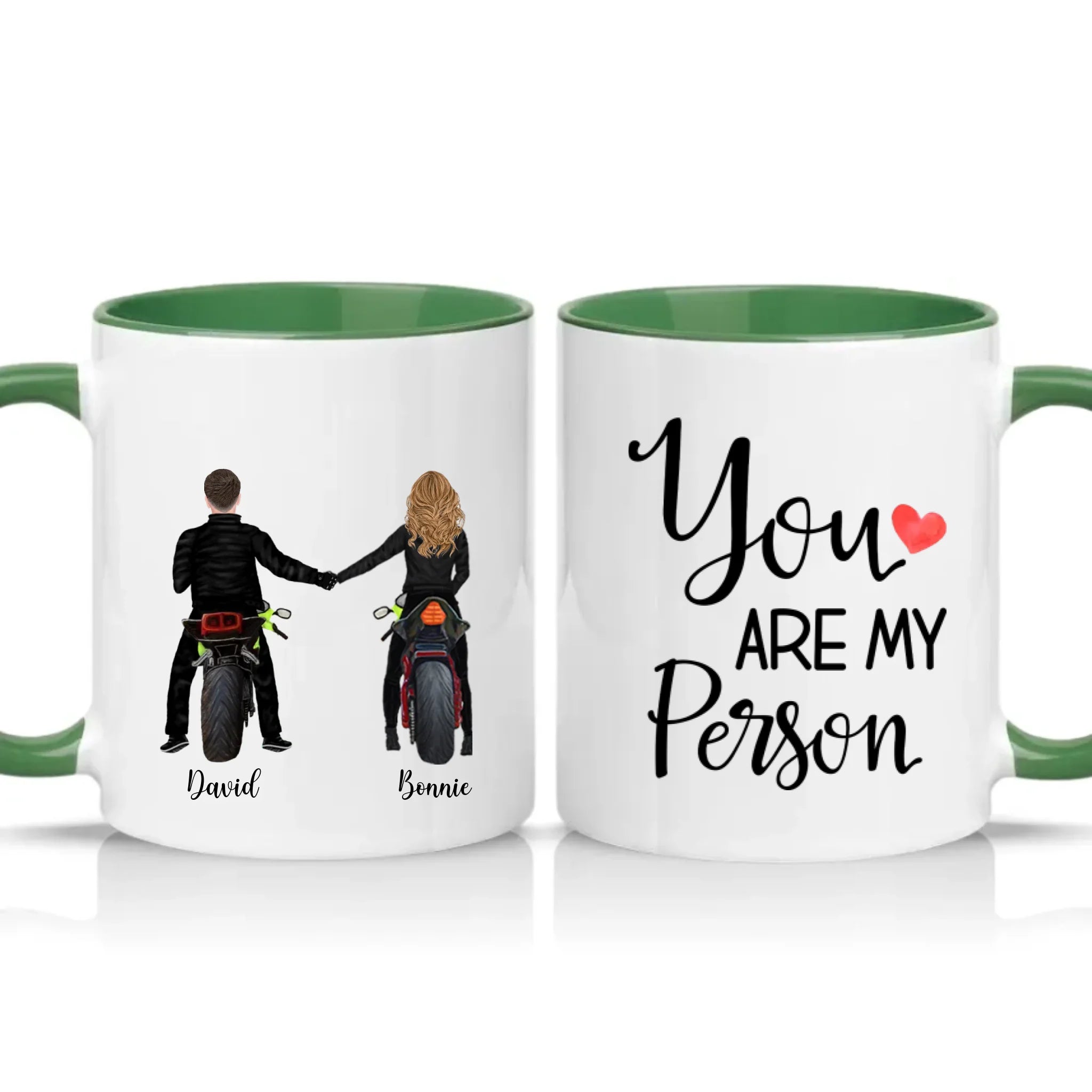 Two Tone 11oz Mug Racing Green
