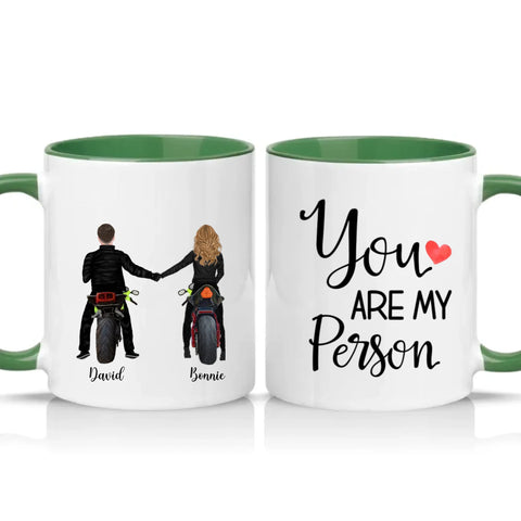 Two Tone 11oz Mug Racing Green