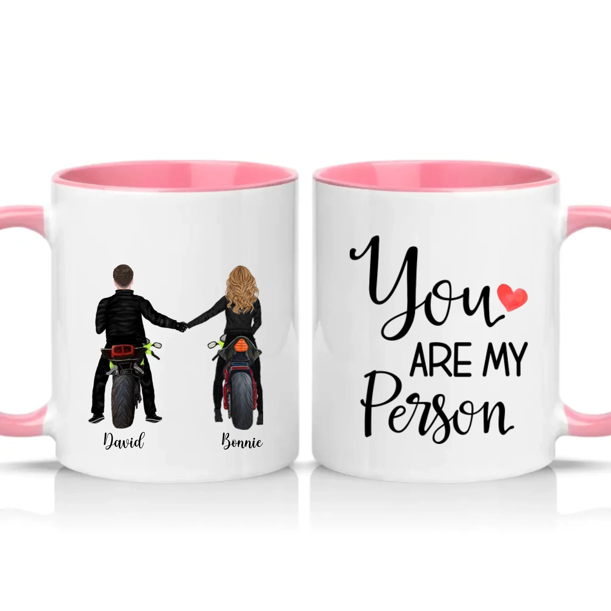 Two Tone 11oz Mug Pink