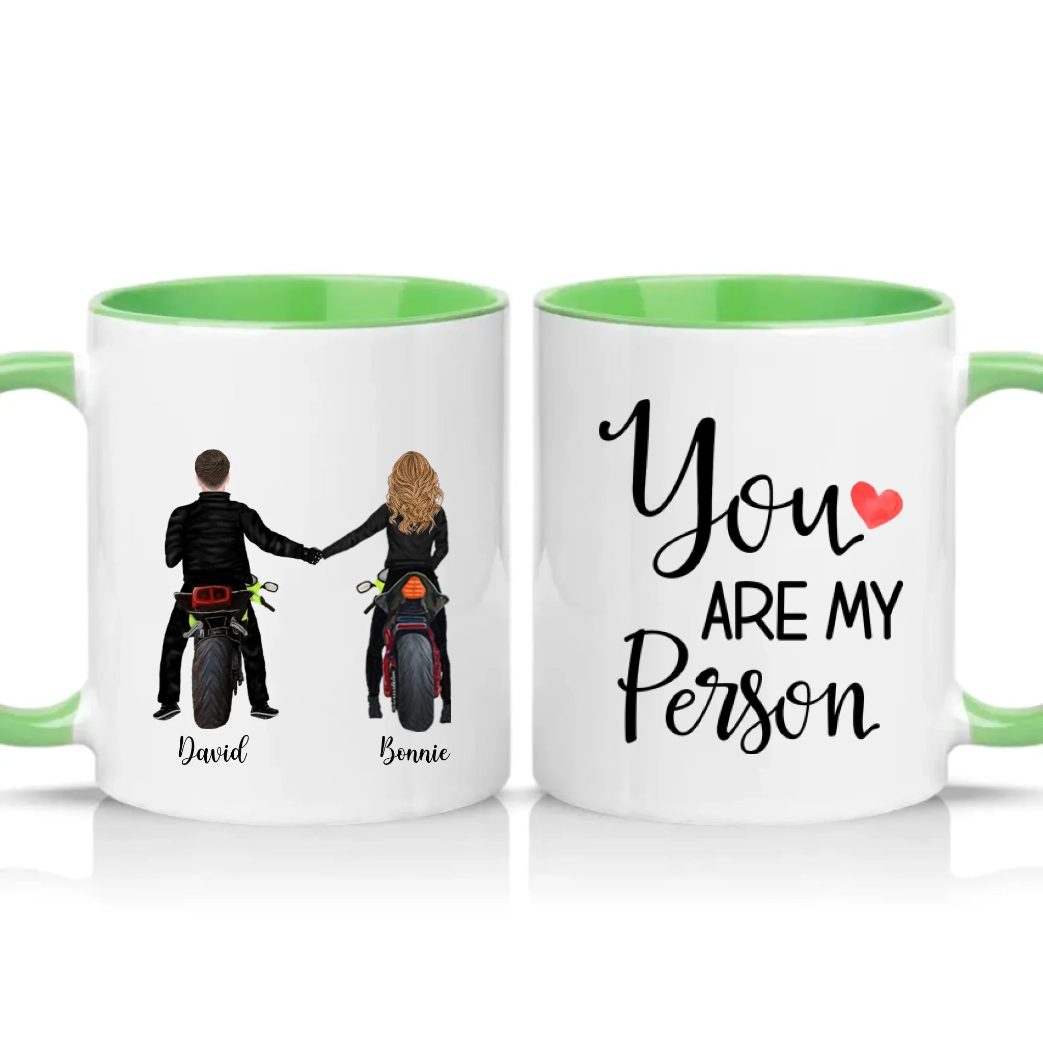 Two Tone 11oz Mug Green