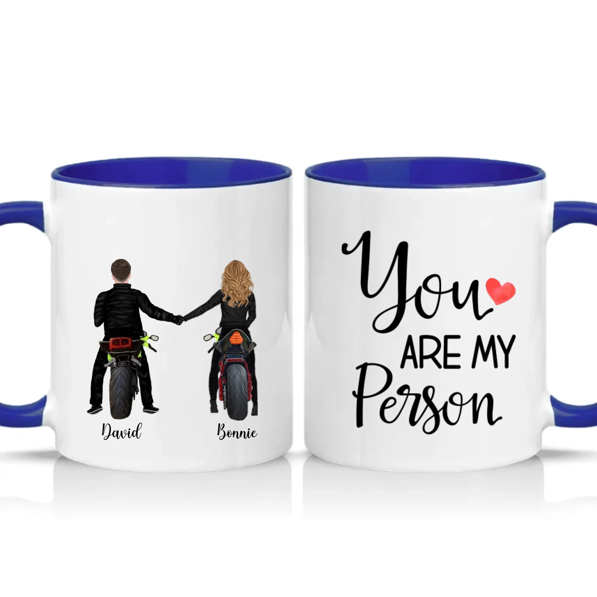 Two Tone 11oz Mug Dark Blue