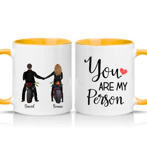 Two Tone 11oz Mug Golden Yellow