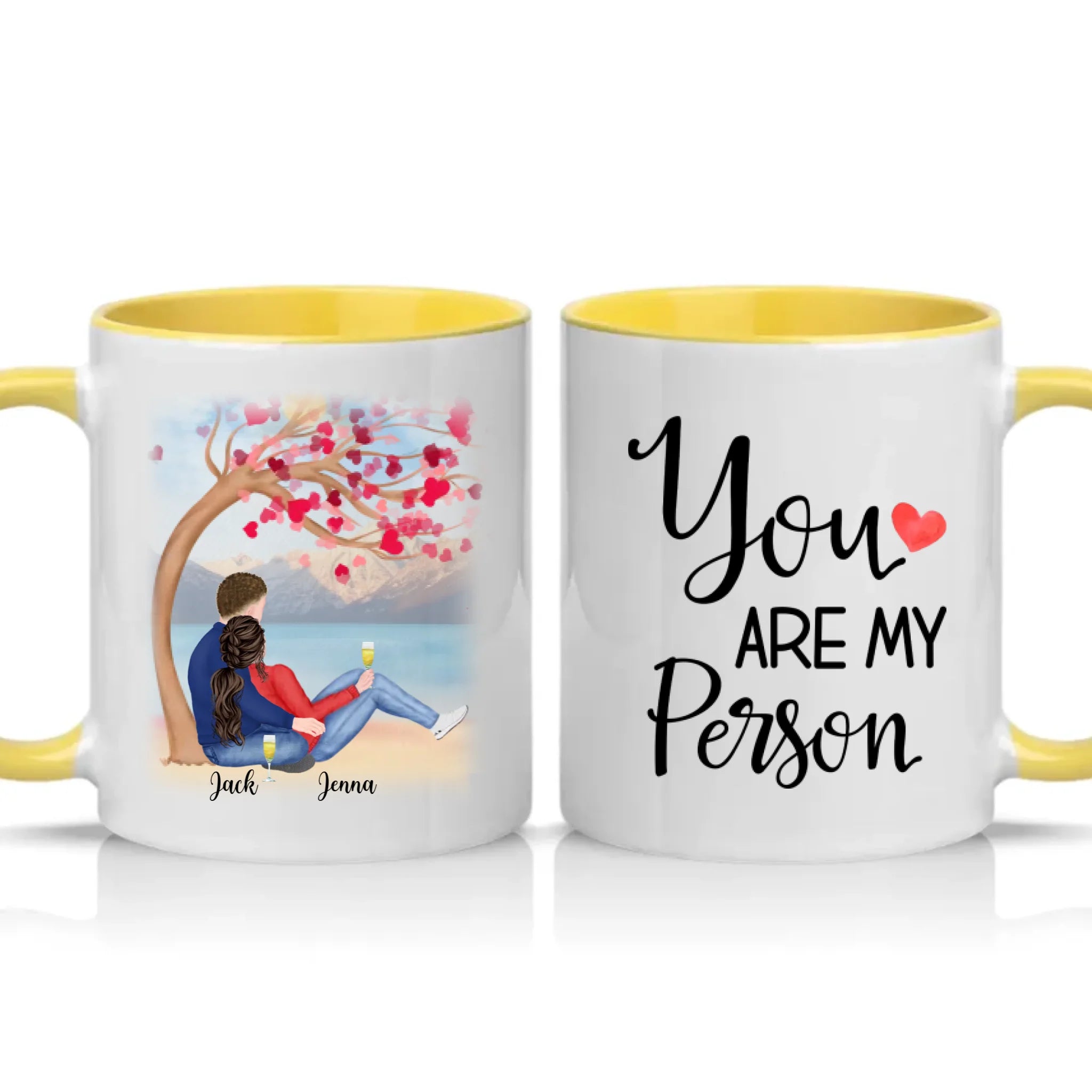 Two Tone 11oz Mug Yellow