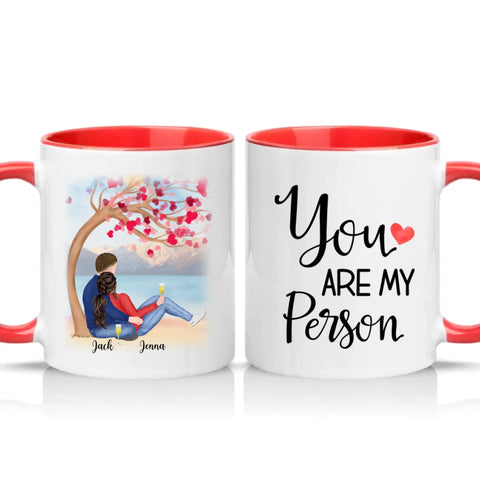 Two Tone 11oz Mug Red