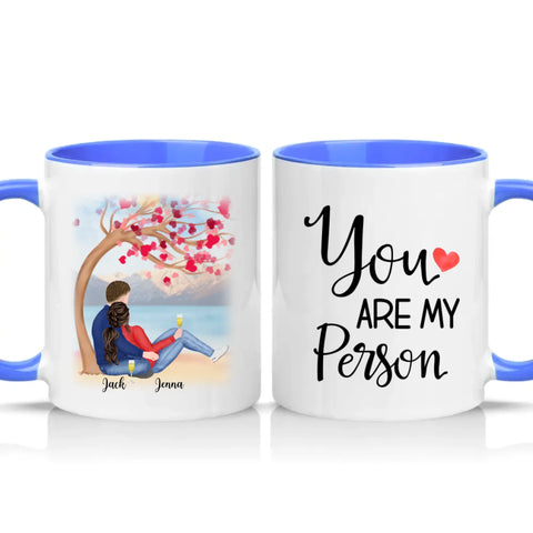 Two Tone 11oz Mug Medium Blue