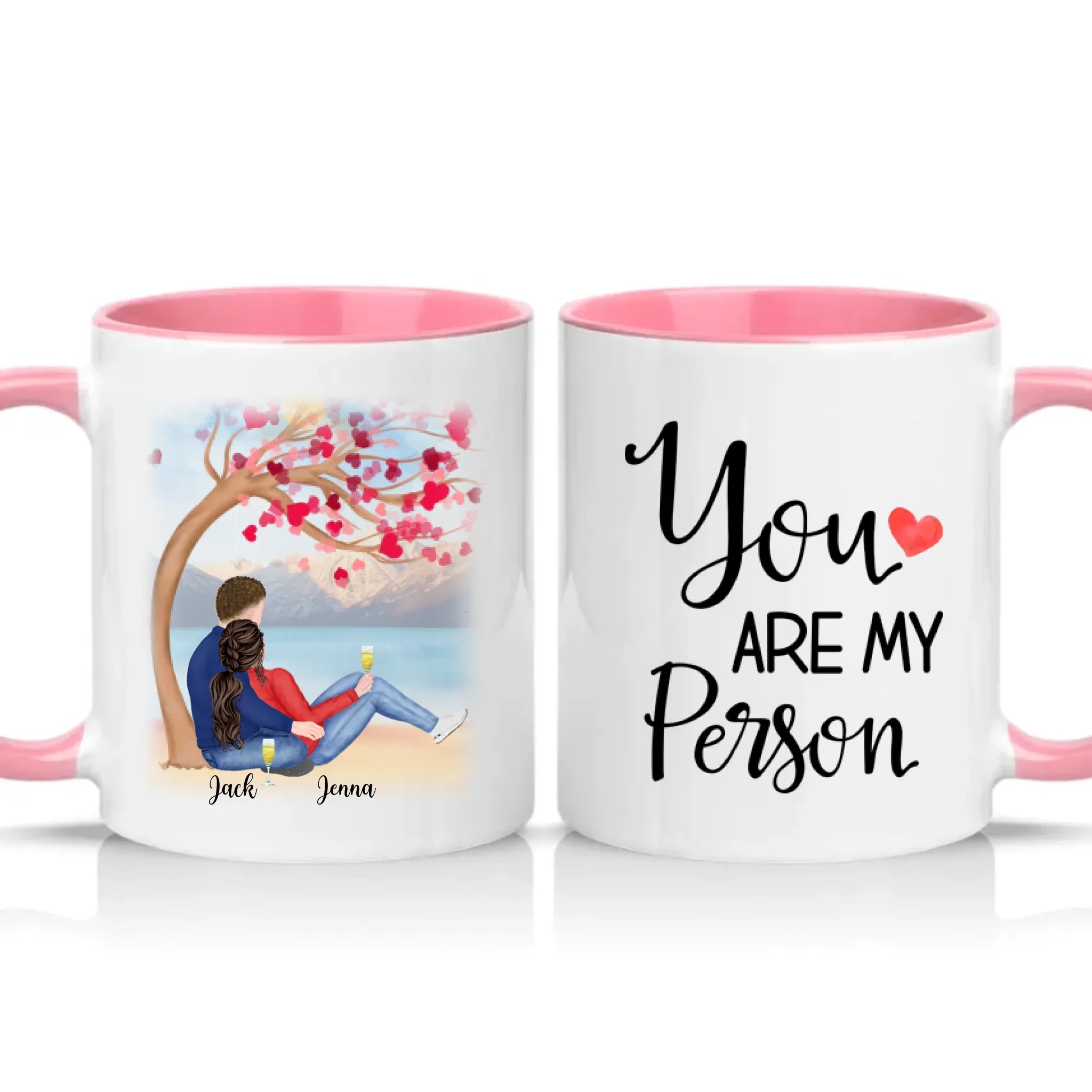 Two Tone 11oz Mug Pink