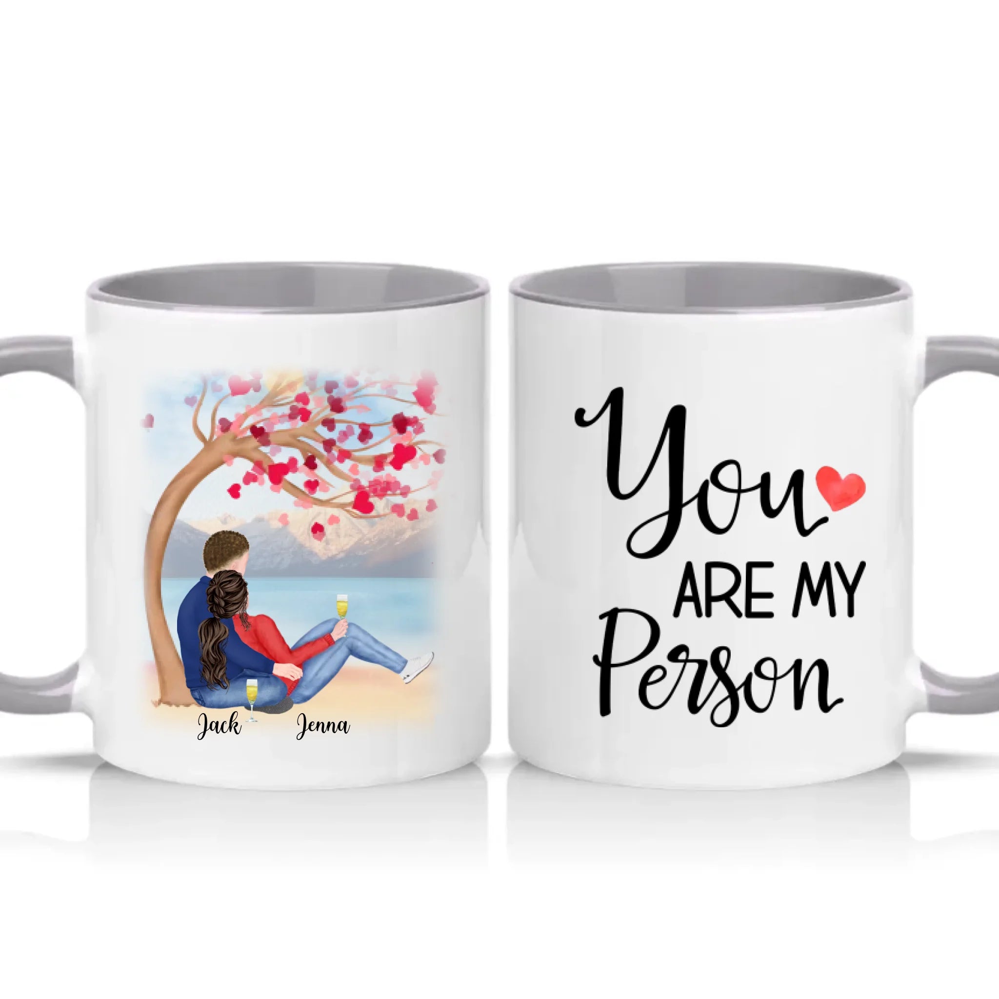 Two Tone 11oz Mug Grey