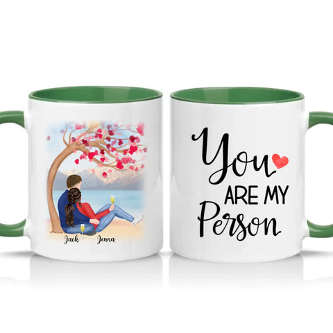 Two Tone 11oz Mug Racing Green
