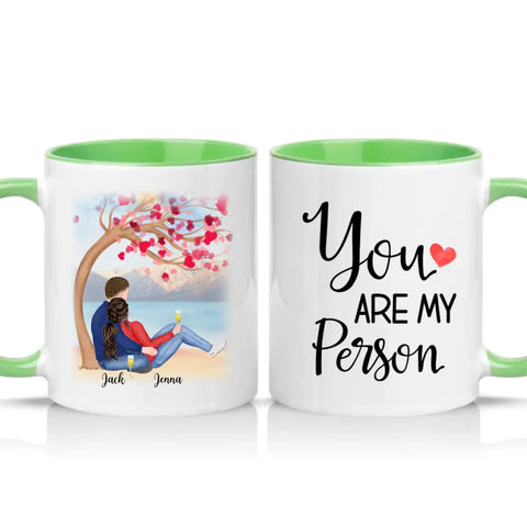 Two Tone 11oz Mug Green