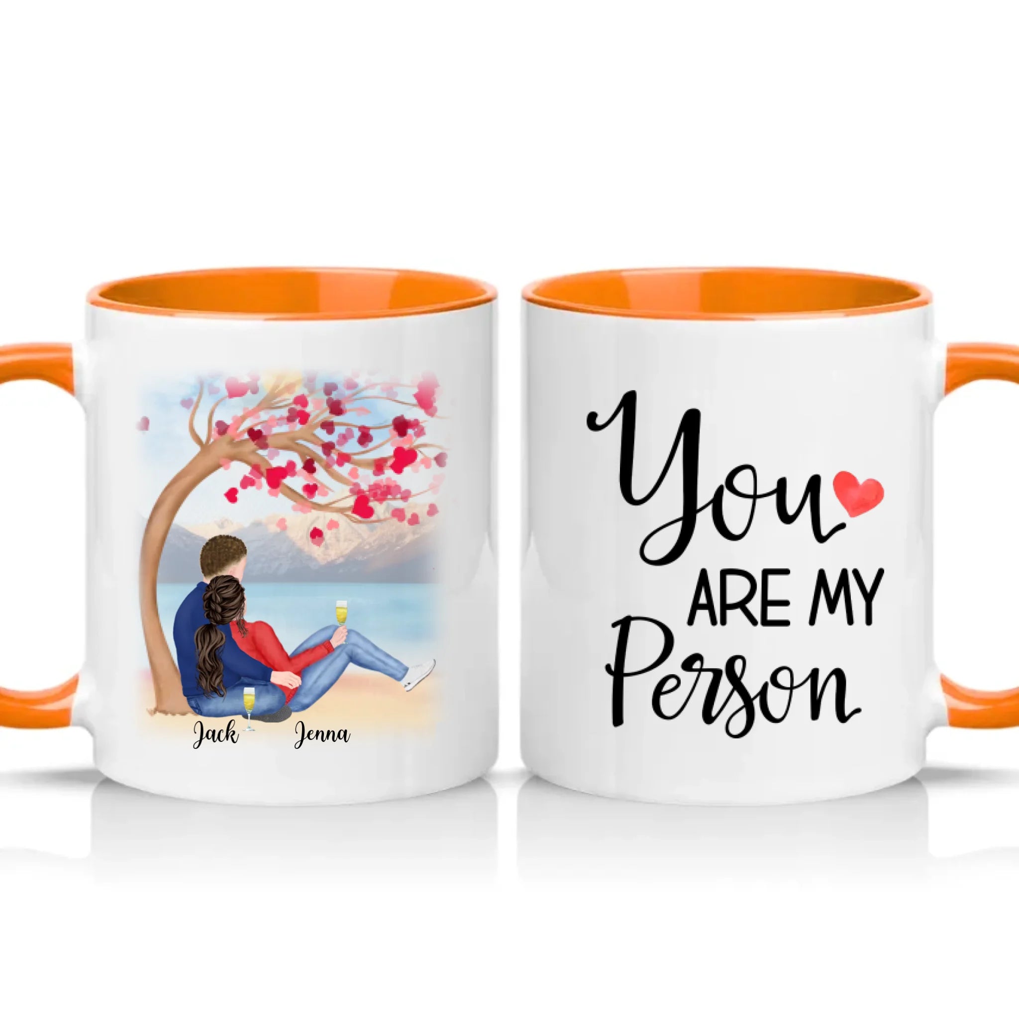 Two Tone 11oz Mug Orange