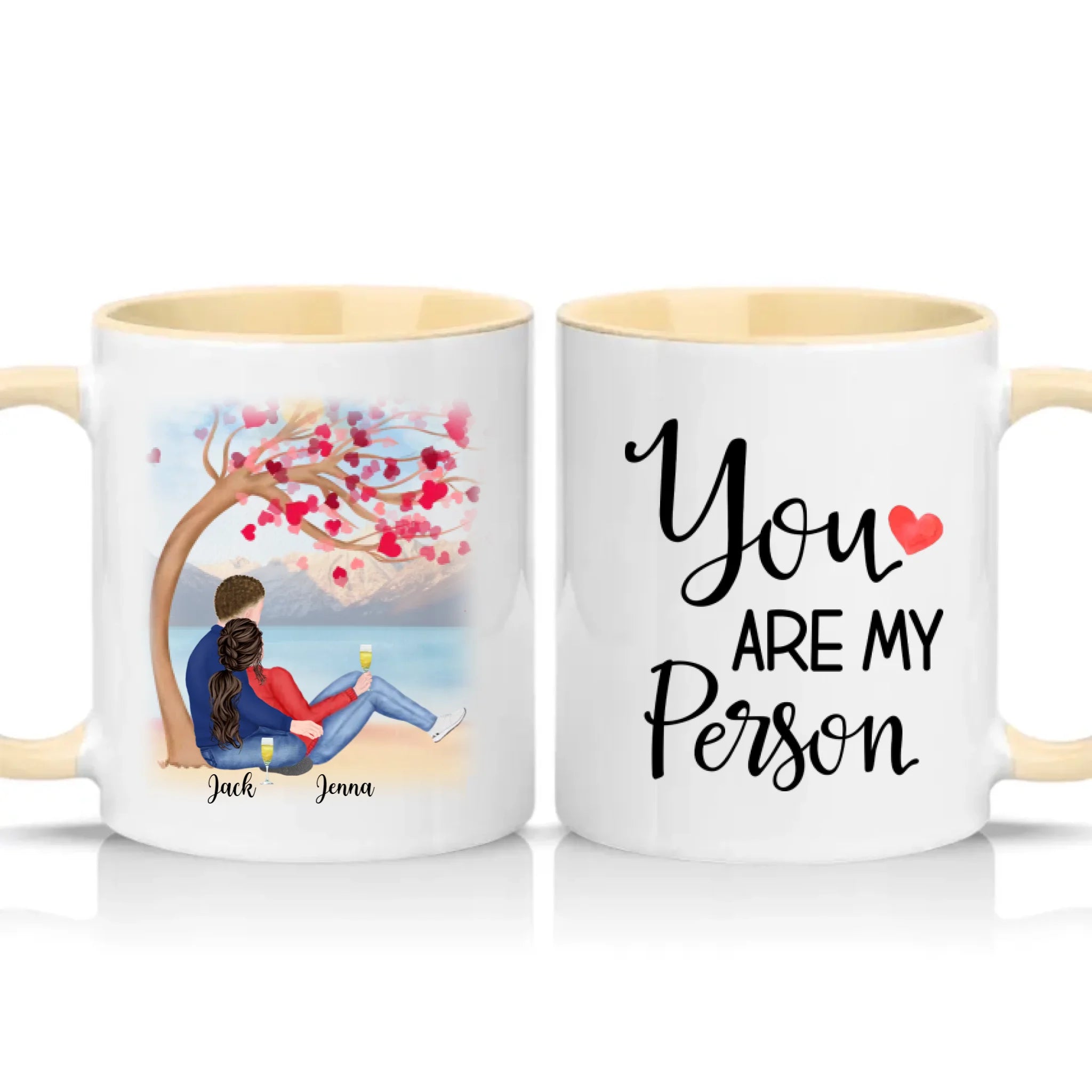 Two Tone 11oz Mug Cream