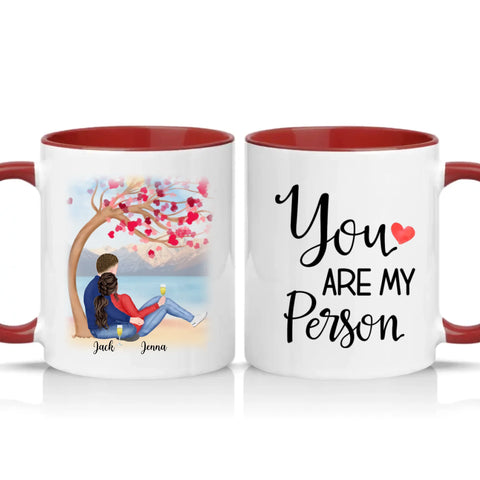 Two Tone 11oz Mug Burgundy