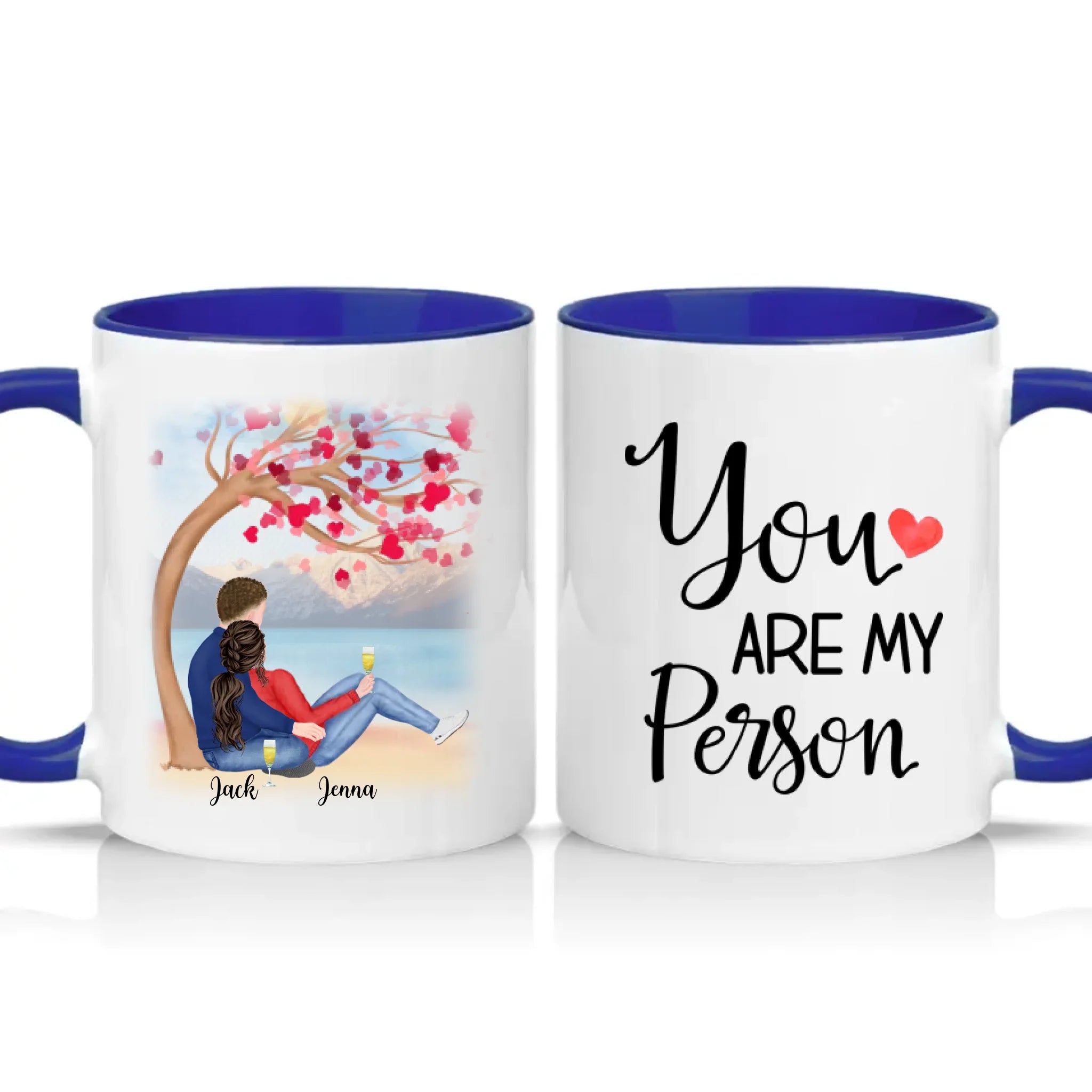 Two Tone 11oz Mug Dark Blue