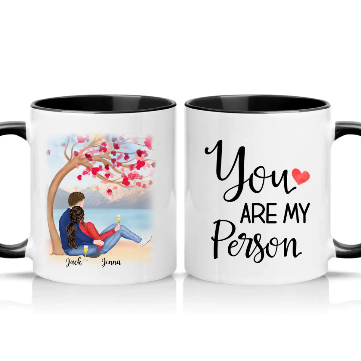 Two Tone 11oz Mug Black