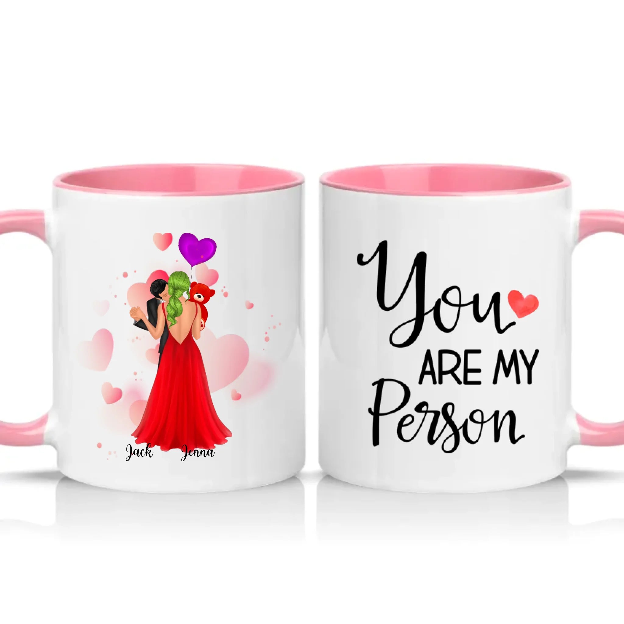 Two Tone 11oz Mug Pink